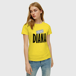 Футболка хлопковая женская Unreal Diana, цвет: желтый — фото 2
