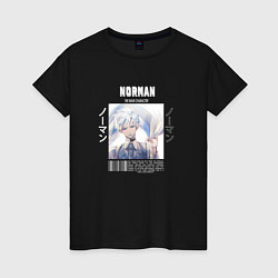 Футболка хлопковая женская I Norman, цвет: черный