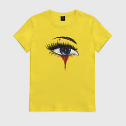 Футболка хлопковая женская Ведьма и Папоротник Номер Раз, цвет: желтый