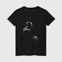 Футболка хлопковая женская Kobe Lakers, цвет: черный