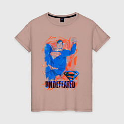 Футболка хлопковая женская Undefeated, цвет: пыльно-розовый