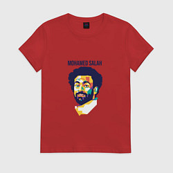 Футболка хлопковая женская Salah Liverpool, цвет: красный