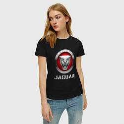 Футболка хлопковая женская JAGUAR Jaguar, цвет: черный — фото 2