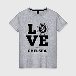 Футболка хлопковая женская Chelsea Love Классика, цвет: меланж