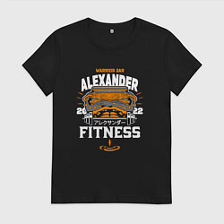 Футболка хлопковая женская АЛЕКСАНДР ЖЕЛЕЗНЫЙ КУЛАК ELDEN RING, цвет: черный