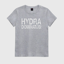 Футболка хлопковая женская Ваха - Гидра Доминатус! Альфа-Легион, цвет: меланж