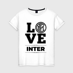 Футболка хлопковая женская Inter Love Классика, цвет: белый