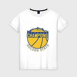 Футболка хлопковая женская Golden State Champs, цвет: белый