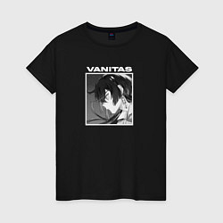 Футболка хлопковая женская Vanitas art, цвет: черный