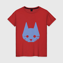 Футболка хлопковая женская Stray Blue, цвет: красный