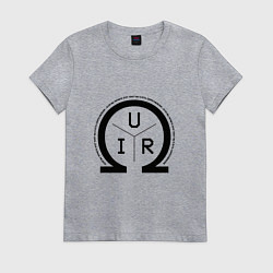 Футболка хлопковая женская Вы и есть сопротивление, цвет: меланж