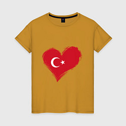 Женская футболка Сердце - Турция