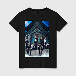 Футболка хлопковая женская Stray Kids Thunderous, цвет: черный