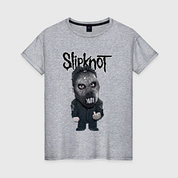 Футболка хлопковая женская Седьмой Slipknot, цвет: меланж