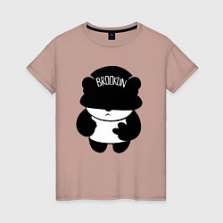 Женская футболка Борзый пандёныш из Бруклина