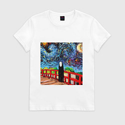Футболка хлопковая женская Безликий Гог, цвет: белый