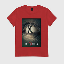 Футболка хлопковая женская X - Files poster, цвет: красный