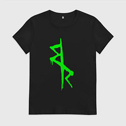 Футболка хлопковая женская Logotype - Cyberpunk: Edgerunners, цвет: черный