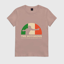 Футболка хлопковая женская The Notorious, цвет: пыльно-розовый