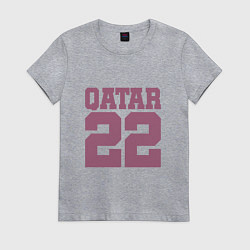 Футболка хлопковая женская Катар 22, цвет: меланж