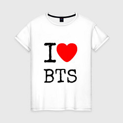 Женская футболка I love BTS