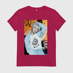 Футболка хлопковая женская Felix Circus, цвет: маджента