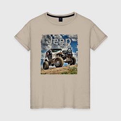 Женская футболка Chrysler Jeep Fordyce в пустыне
