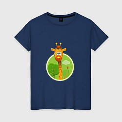 Женская футболка Летний жирафик