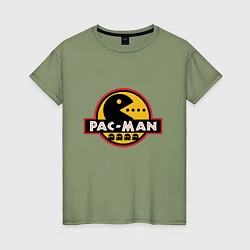Футболка хлопковая женская Pac-man game, цвет: авокадо