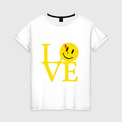 Женская футболка Smile love