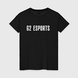 Футболка хлопковая женская G2 ESPORTS, цвет: черный