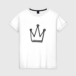 Женская футболка Черная корона