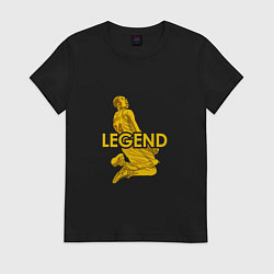Футболка хлопковая женская Kobe legend, цвет: черный