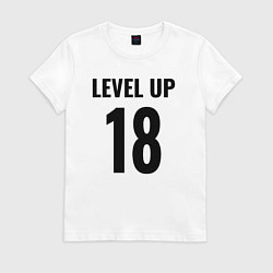 Футболка хлопковая женская Level up 18 лет, цвет: белый