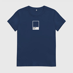 Футболка хлопковая женская Pantone Best Color, цвет: тёмно-синий