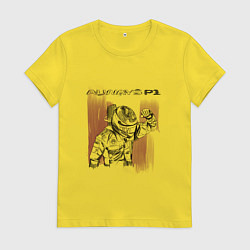 Футболка хлопковая женская Always P1 black, цвет: желтый