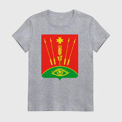 Футболка хлопковая женская Глазовский район, цвет: меланж