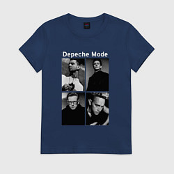 Футболка хлопковая женская Depeche Mode Violator 2, цвет: тёмно-синий