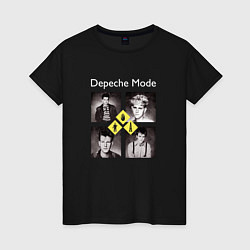 Футболка хлопковая женская Depeche Mode - Early Years, цвет: черный