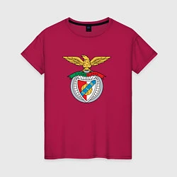 Футболка хлопковая женская Benfica club, цвет: маджента