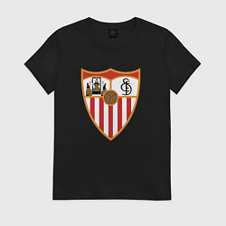 Футболка хлопковая женская Sevilla, цвет: черный