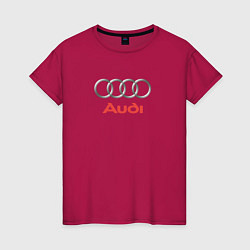 Женская футболка Audi brend