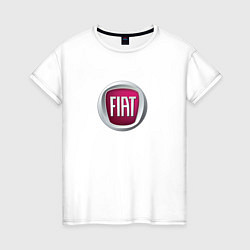Футболка хлопковая женская Fiat Italy, цвет: белый