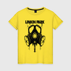 Женская футболка Linkin Park - gas mask