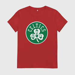 Футболка хлопковая женская Celtics players, цвет: красный