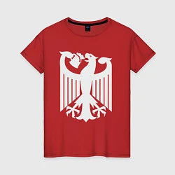 Футболка хлопковая женская Немецкое пиво, цвет: красный