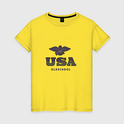 Женская футболка USA Oldschool