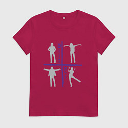 Футболка хлопковая женская Songs of Faith and Devotion Depeche Mode, цвет: маджента