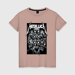 Женская футболка Metallica - skulls