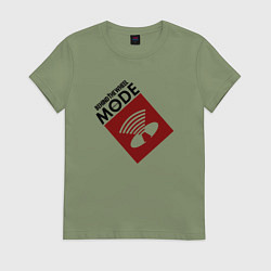 Футболка хлопковая женская Depeche Mode - Behind the wheel tonight, цвет: авокадо